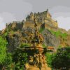Edinburgh Castle Mountain - Landscape Paint By Number