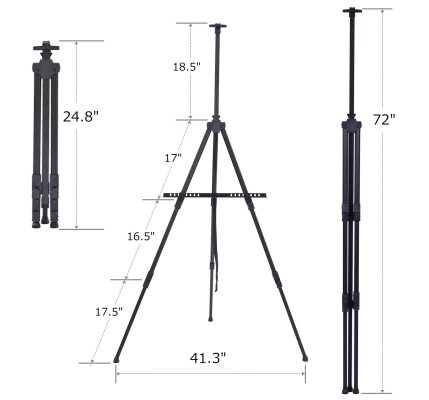 Easels for paintings