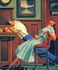 Vintage Couple paint by numbers