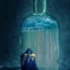 Sad Woman In A Glass Bottle Paint by numbers