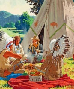 Native Indians Paint by numbers