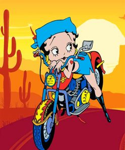 betty-boop-motocross-paint-by-numbers