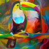 Colorful Toucan Paint by numbers