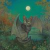 Fantasy Bat Cat Paint by numbers