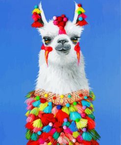 Stylish Llama Paint by numbers