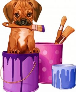 cute-little-puppy-paint-by-numbers