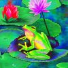 frog-on-lily-pad-paint-by-number