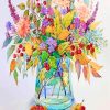 Flowering Plants Vase Paint by numbers