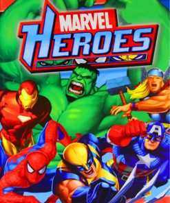 Marvel Heroes Paint by numbers