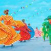 Mexican Folk Dance Paint by numbers