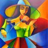 Violinist Woman Art Paint by numbers