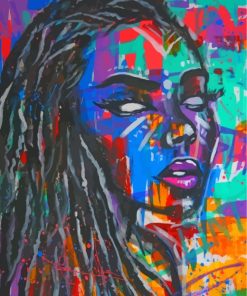 black-woman-paint-by-numbers