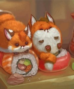 red-foxes-and-sushi-paint-by-numbers