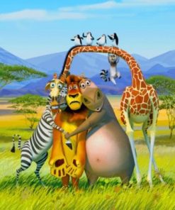 Africa Madagascar Animals Paint by numbers