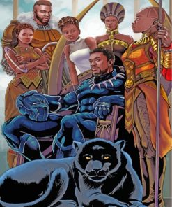 Black Panther Paint by numbers