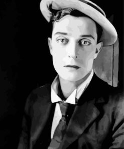 Classy Buster Keaton Paint by numbers