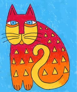 Laurel Burch Cat Art Paint by numbers