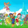 Paw Patrol Dogs Animation Paint by numbers