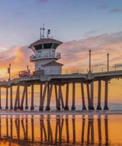 Huntington Beach Pier Paint by numbers