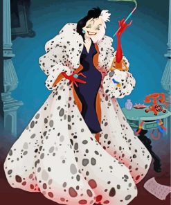 Cruella De Vil Paint by numbers