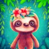 cute-sloth-paint-by-number