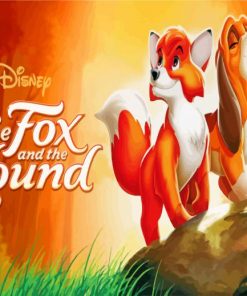 Fox And The Hound Paint by numbers