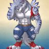 Weregarurumon Digimon Character Paint by numbers