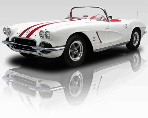 1962 Chevrolet Corvette Paint By Numbers