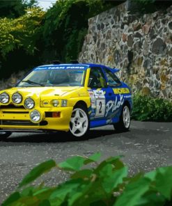 Ford Escort RS Paint By Numbers