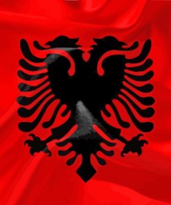 Albanian Flag Paint By Numbers