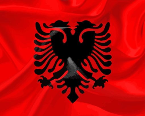 Albanian Flag Paint By Numbers