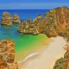 Beach In Albufeira Paint By Numbers