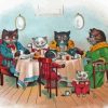 Cats At Dinner Paint By Numbers