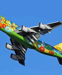 Colorful Airplane Paint By Numbers