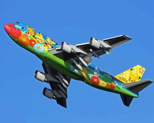 Colorful Airplane Paint By Numbers