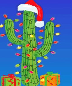 Christmas Cactus Paint By Numbers