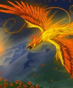 Golden Phoenix Paint By Numbers