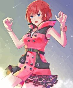 Kairi Anime Girl Paint By Numbers