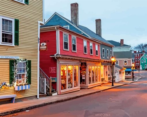 Marblehead Town Paint By Numbers