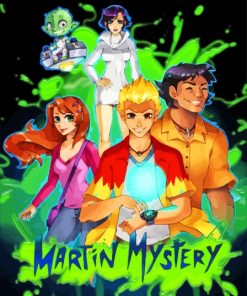 Martin Mystery Poster Paint By Numbers