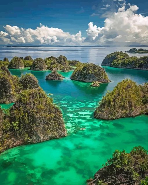 Raja Ampat Islands Paint By Numbers