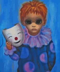 Baby Clown Paint By Numbers