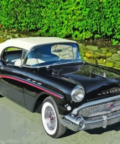 Black 1957 Buick Paint By Numbers