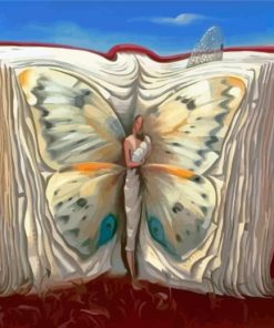 Butterfly In Book Paint By Numbers