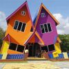 Crooked Houses Paint By Numbers