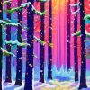 Colorful Forest Paint By Numbers