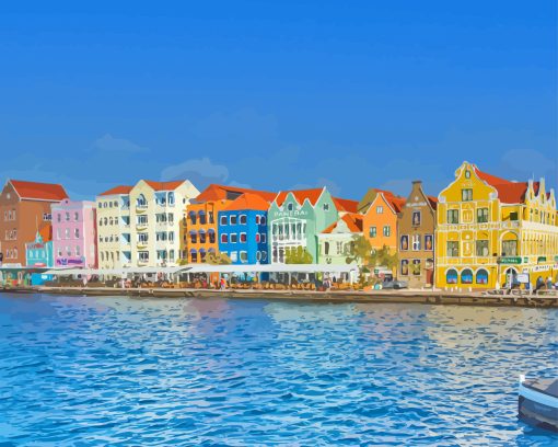 Curacao Buildings Paint By Numbers