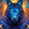 Dark Spiritual Wolf Paint By Numbers