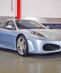 Gray Ferrari F430 Paint By Numbers