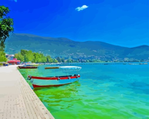 Lake Ohrid Paint By Numbers